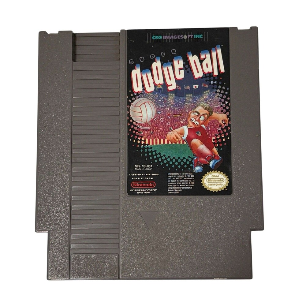 Super Dodge Ball Nintendo Entertainment System 1989 NES Retro Gaming Cartridge
